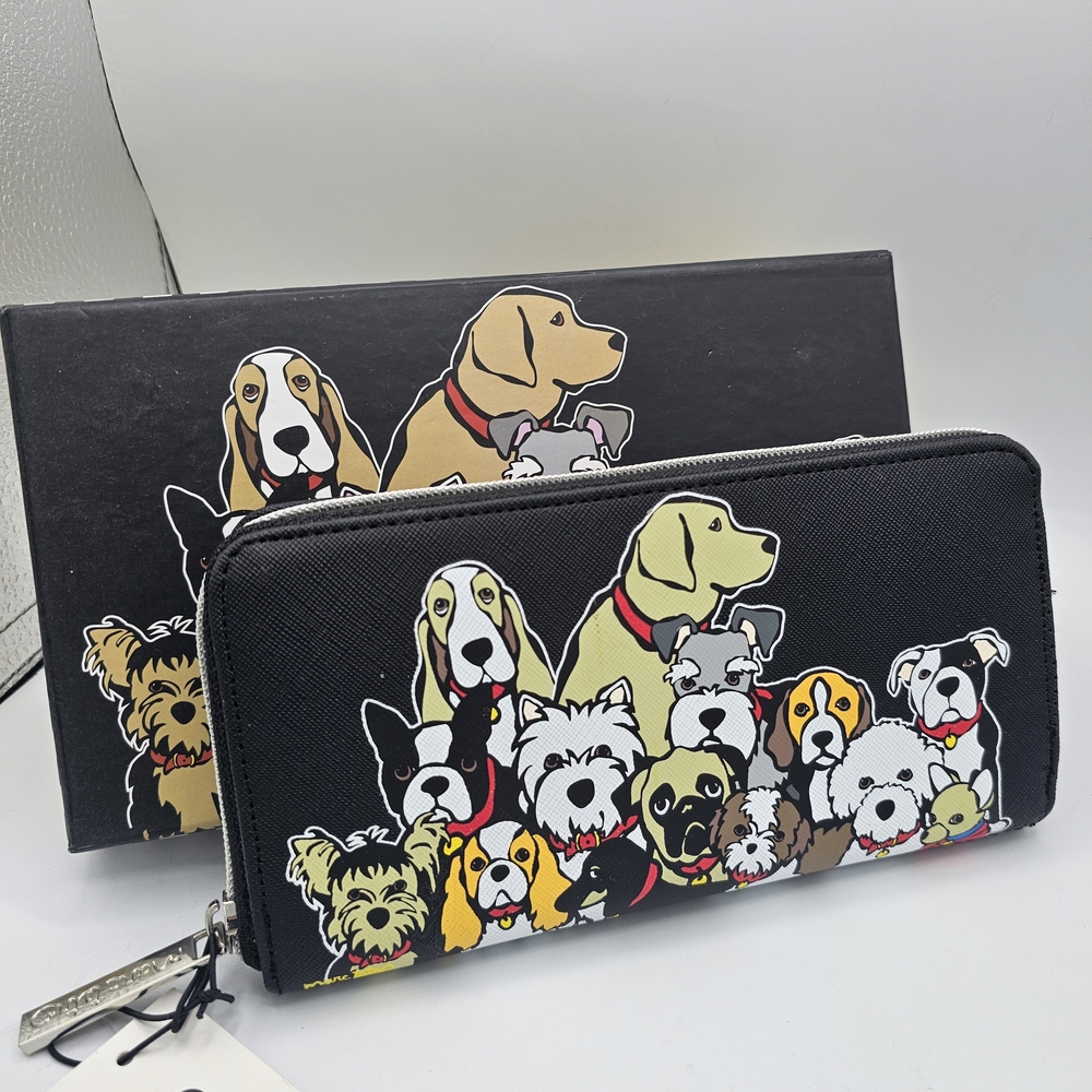 Stylish Black Dog Wallet